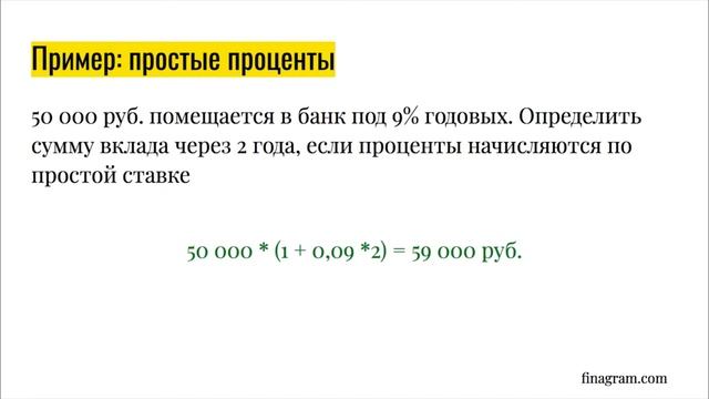 6. Простые и сложные проценты (с примерами) || Курс по финансовой грамотности