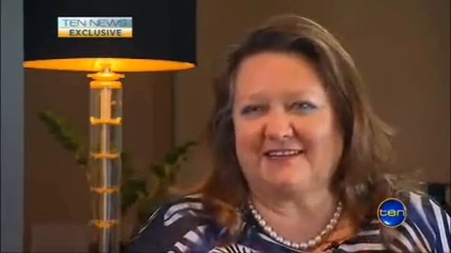 Gina Rinehart interviewed by Angela Bishop on Ten News смотреть онлайн