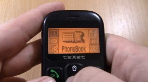 teXet TM B111 incoming call