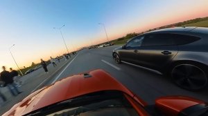 ДИКИЕ КОШКИ на V8! Dodge SRT Hellcat 6.2k vs 5.0k Jaguar F-Type R + AMG C43 + BMW M550i + ZEEKR 001