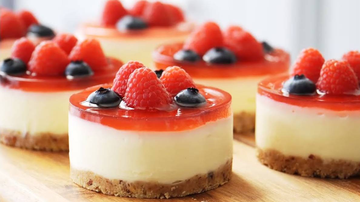 МК Безглютеновый Порционный Клубничный Чизкейк 🍰🍓Рецепт