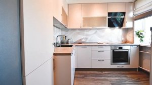 Кухня с фасадами из HPL пластика: обзор