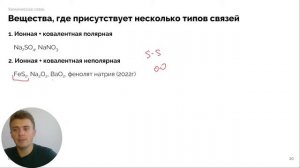 Химические связи и кристаллические решетки / Открытый урок