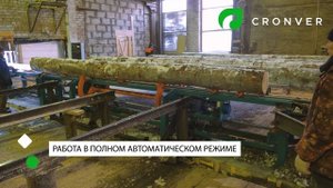 Подача бревен в цех для ленточных пилорам Mebor