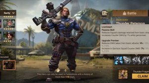 New hero Thunder Peterson Hero highlight | Doomsday Last Survivors