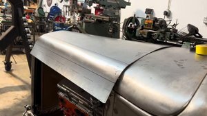 How To Make a Hot Rod Hood from Scratch for a Roadster - Using the English Wheel & Bead Roller!!