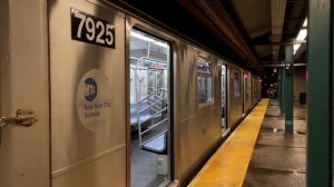 MTA New York City Subway : R188 7 Train With LED Headlights @ 74th Street-Broadway