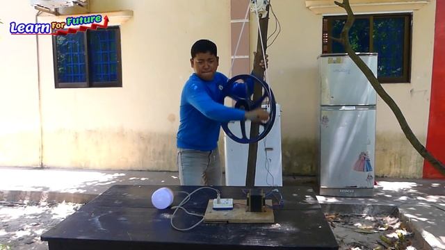 I turn Washing Machine Motor into 220v electric Generator for water pump смотреть онлайн