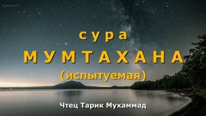 60. Сура Мумтахана (испытуемая) -  Чтец Тарик Мухаммад