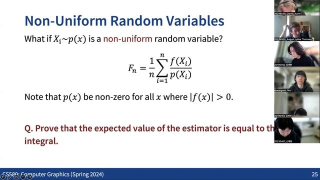 Lecture 06: Monte Carlo Integration 1 (KAIST CS580, Spring 2024) смотреть онлайн