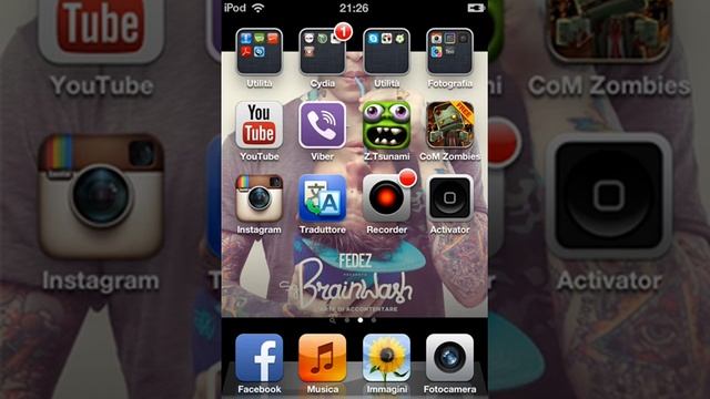 COME METTERE SU IPOD UNA SCHEDA SIM!