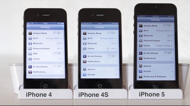iPhone 5 vs iPhone 4S vs iPhone 4