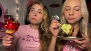 CRUNCHY CANDY-APPLE ASMR W MY SISTER