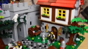 Lego самоделка Средневековый городок