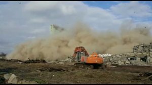 Снос элеватора в Краснодаре: последние секунды