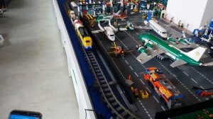 Лего поезд в музее Лего Минск