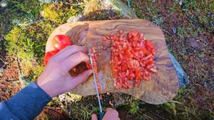 One Pot Chicken Chorizo in the Forest | Relaxing Cooking in Nature ASMR