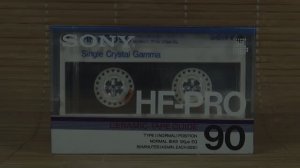 Аудиокассета SONY HF-PRO 1988 год
