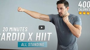 20 МИН КАРДИО HIIT ТРЕНИРОВКИ - без приседаний и выпадов - ВСЕ СТОЯ