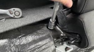 removing the rear seat bench Dodge Challenger 2020