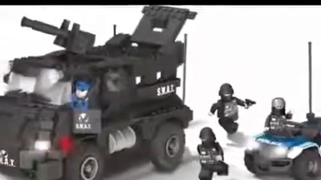 COBI Action Town Police S.W.A.T. Team Toy For Kids HD смотреть онлайн