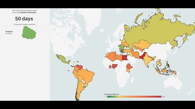 How Many Days You Need to Work to Buy an iPhone 14 Pro Max in Different Countries? смотреть онлайн
