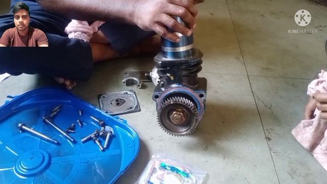 How To Ashok Leyland BS 4 Air compressor replacement II Ashok Leyland Air compressor Ring Fittin смотреть онлайн