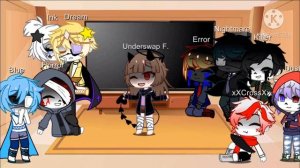 Au Sans react to ~Frisk Bad Apple~ (My AU)