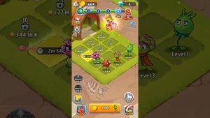 Zombie Defense - Plants War - Merge idle games - All Levels 1 - 7 -Gameplay (iOS,Android)