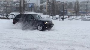 range rover sport 3.6 TDI snow drift off road 4x4 рэндж ровер спорт дрифт по снегу езда боком зано