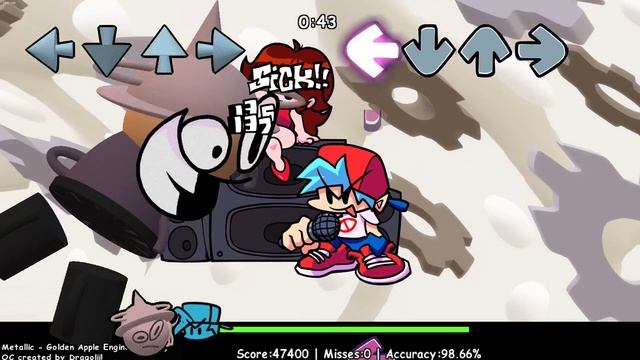 Friday Night Funkin' - V.S. Dave and Bambi: Golden Apple Edition - FNF MODS [HARD] смотреть онлайн