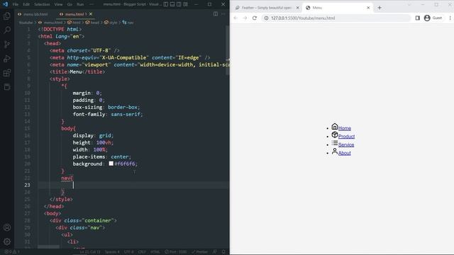 CSS Navigation Menu HTML and CSS only