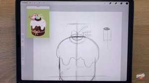Рисуем пасхальную открытку на iPad | Урок диджитал рисования