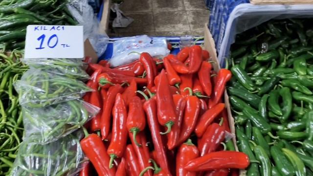 Обзор цен на продукты в Турции,что можно купить на 600 рублей #турецкийрынок #рыноквтурции #market