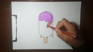 Bolalar uchun muzqaymoq chizish | Drawing ice cream for children | Рисование мороженое для детей