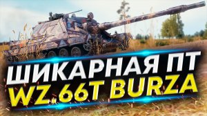 Эта ПТ меня удивила - Wz.66T Burza 2000к чистого опыта