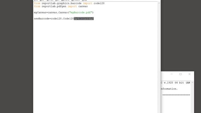 Python ReportLab - Generate a Code 128 barcode
