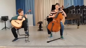 Ян Сибелиус. Этюд №2 оп. 76. Переложение для виолончели и гитары