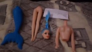 Кукла Русалка+барби 2в1