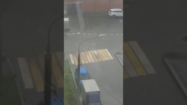 СУПЕРЛИВЕНЬ В МОСКВЕ 18.06.2024(КОПТЕВО) #погода #thunderstorm#shorts