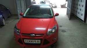 FORD FOCUS 3 -замена штатных линз VISTEON и покраска масок