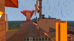 Работа дежурным по переезду в майнкрафт|ЧУТЬ НЕ ЗАДАВИЛ ПОЕЗД!#рекомендации#железнаядорога#minecraf