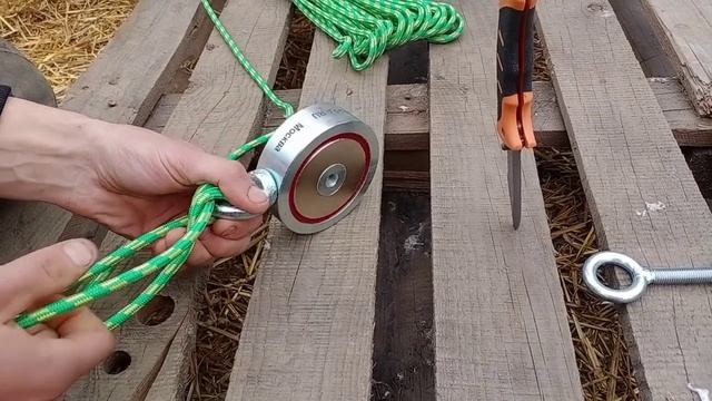 мощный поисковый магнит на 400 кг . обзор .