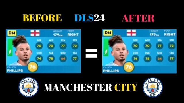 DLS 24 | MANCHESTER CITY PLAYER RATINGS UPGRADE AND DOWNGRAD REFRESH RATING |