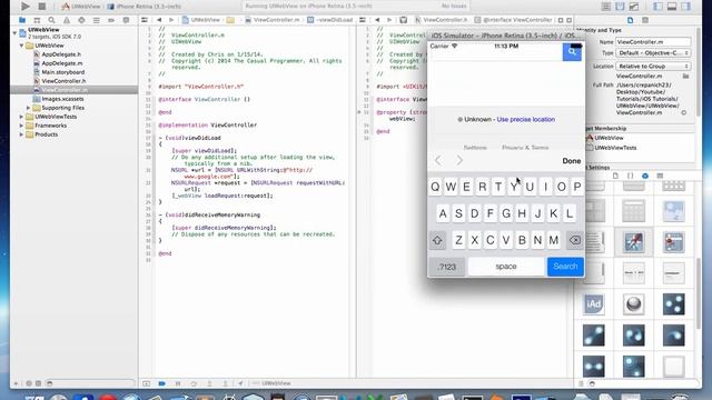 iOS Application Development Tutorial 7: UIWebView in Xcode 5