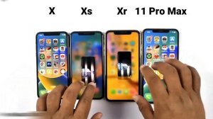 iPhone X Vs iPhone Xs Vs iPhone Xr Vs iPhone 11 Pro Max | SPEED TEST