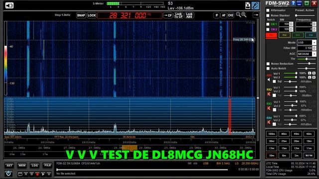 05.10.2024 14:11UTC, [10m, bcn], DL8MCG, Германия, 28321.25кГц, JN68HC, тест