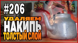 #206 Удаляем НАКИПЬ очень толстый слой (не ЛИМОНКА! | 100% результат)