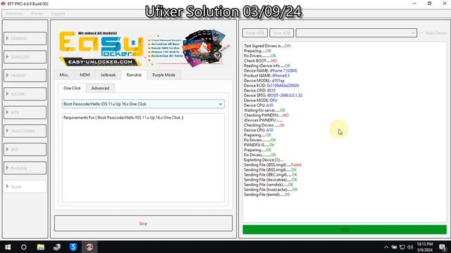 Iphone 7 Hello Screen Unlock 1 Click iOS 15.8.2 (Ufixer Solution) 2024 #icloudunlock #icloudbypass