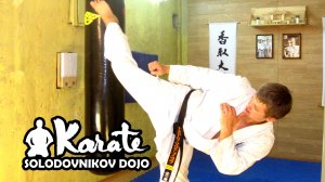 Уширо маваши вертушка удар с разворота / Ushiro mawashi geri / Техника кекусинкай каратэ таэквондо